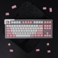 7 Items Promotion MSA Profile 104+46 Keys ABS Doubleshot Keycaps Set for Cherry MX Mechanical Keyboard Green Pink Grey Black Golden White